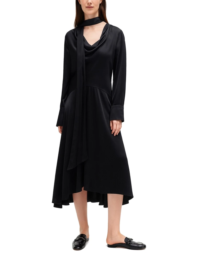 MIDI DRESS WITH SCARF
