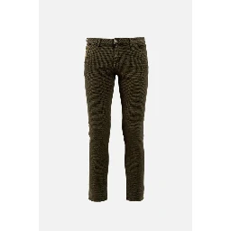 Brown Cotton Jeans Denim