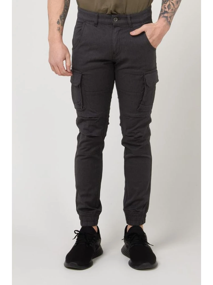 Brown Cotton Cargo Pants