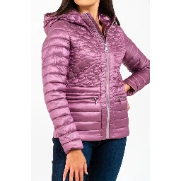 Pink Polyester Parka