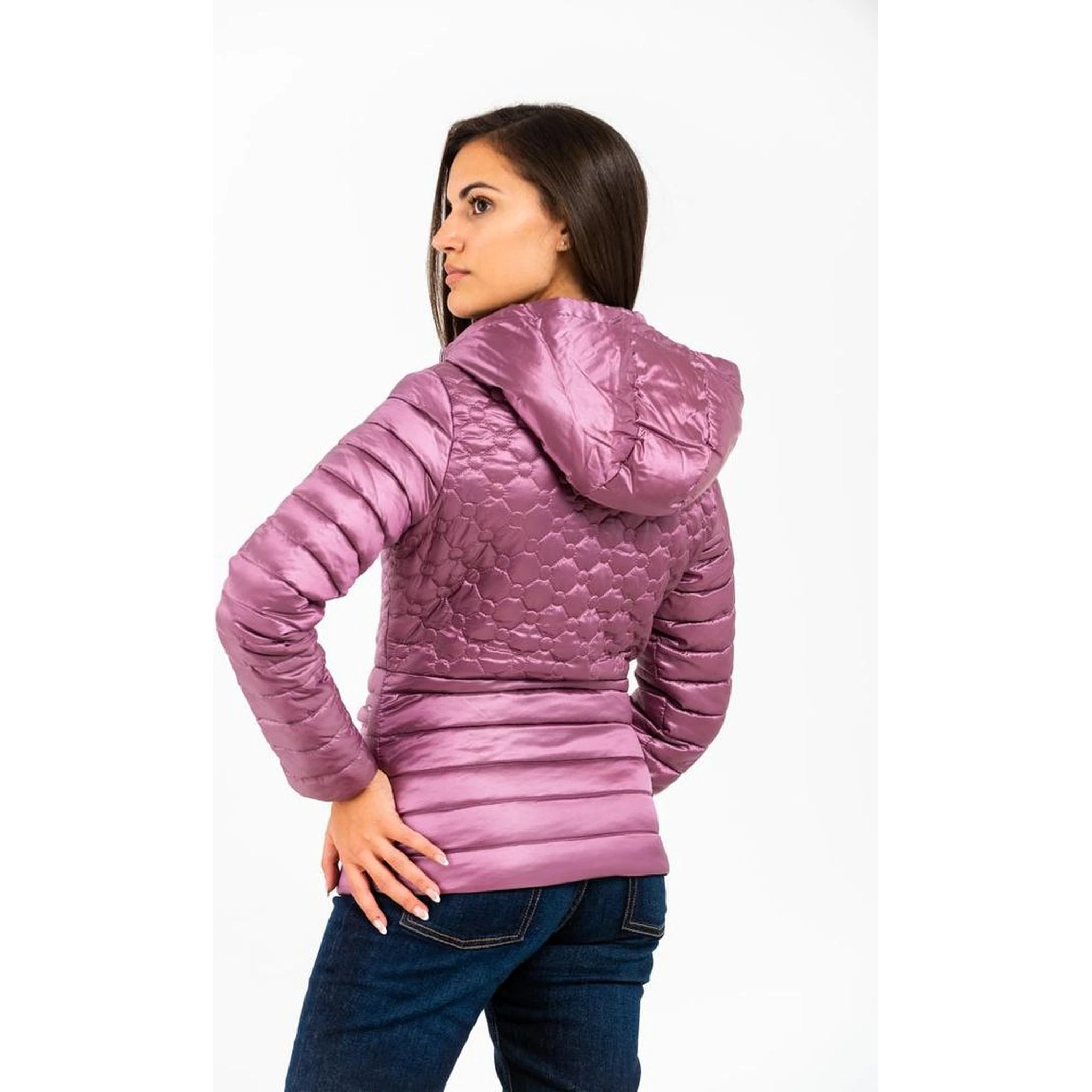 Pink Polyester Parka