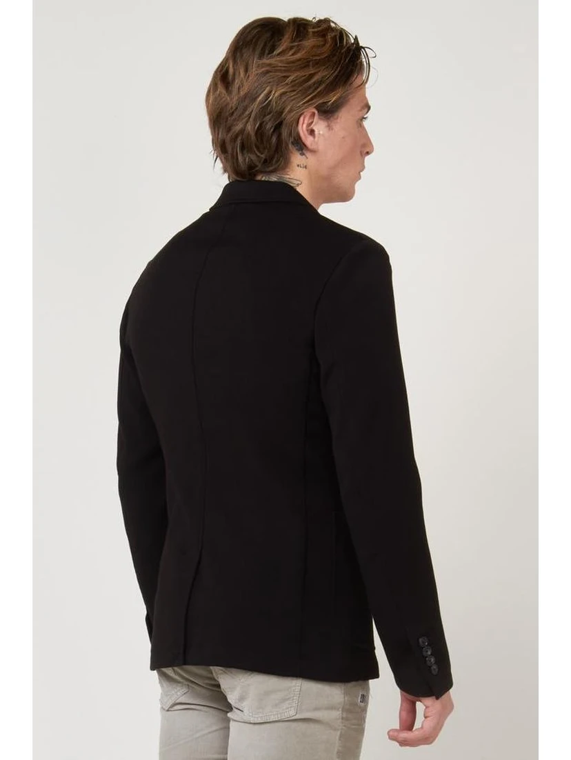 Black Polyester Blazer