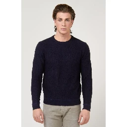 Navy Blue Marabou Sweatshirt