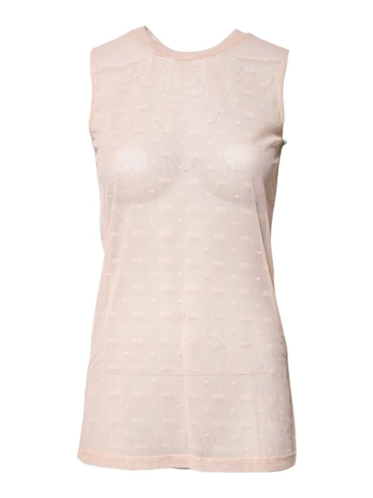 Beige Nylon Blouse