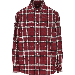 tartan logo overshirt
