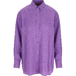 GG jacquard silk shirt