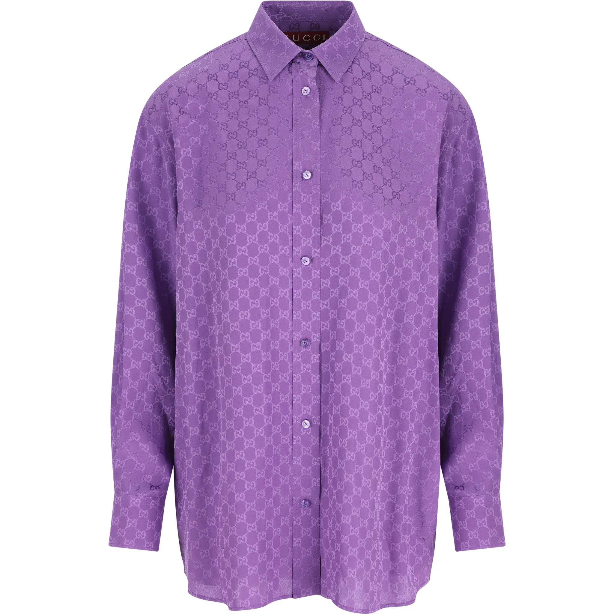 GG jacquard silk shirt