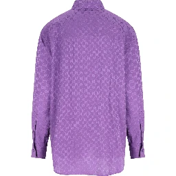 GG jacquard silk shirt