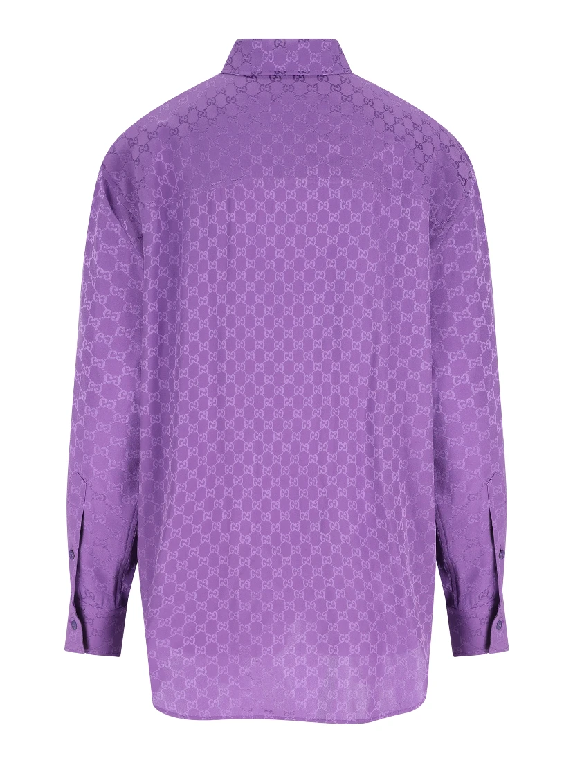 GG jacquard silk shirt