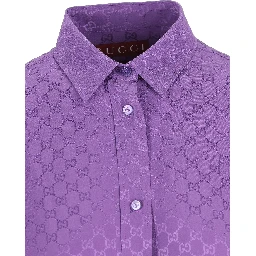 GG jacquard silk shirt
