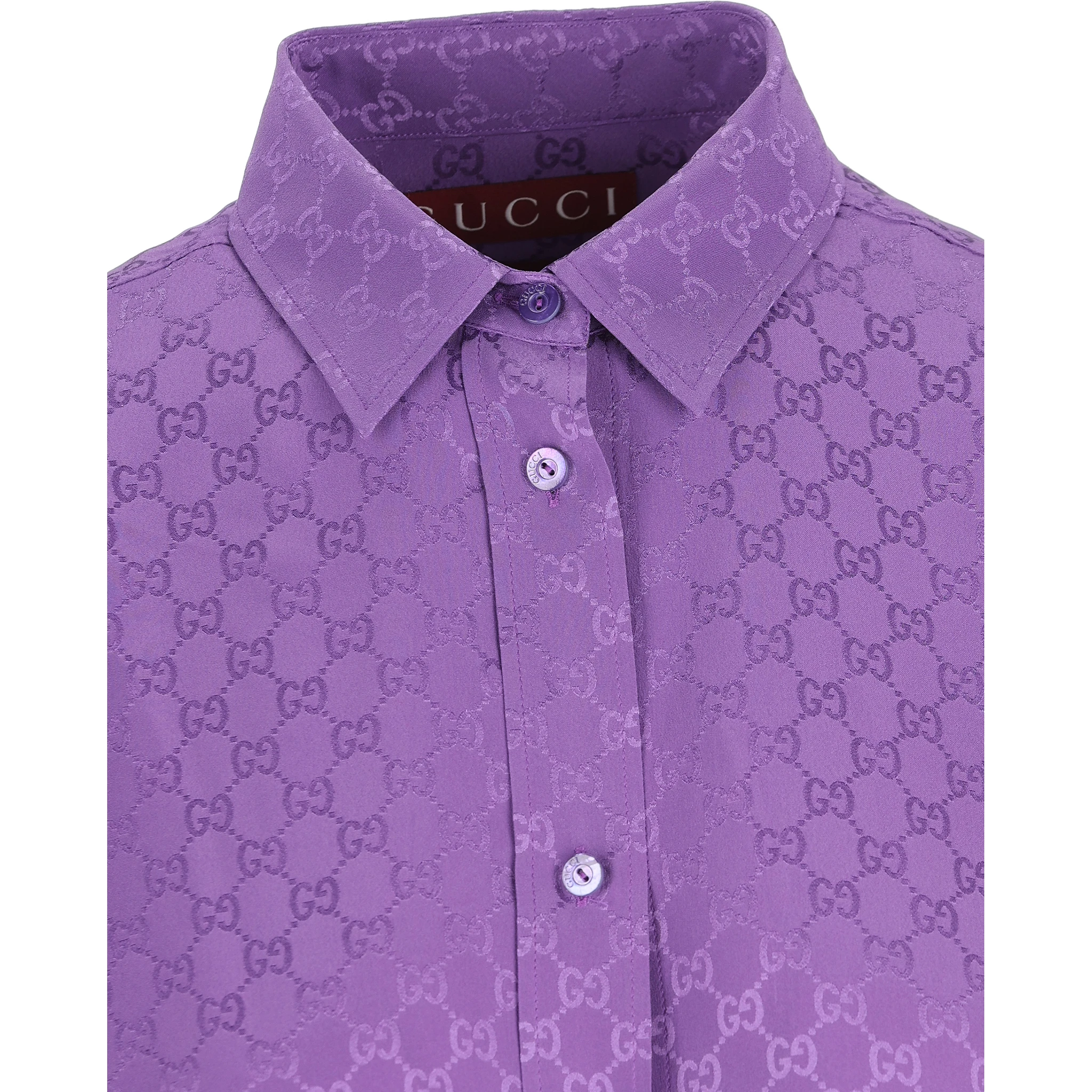 GG jacquard silk shirt