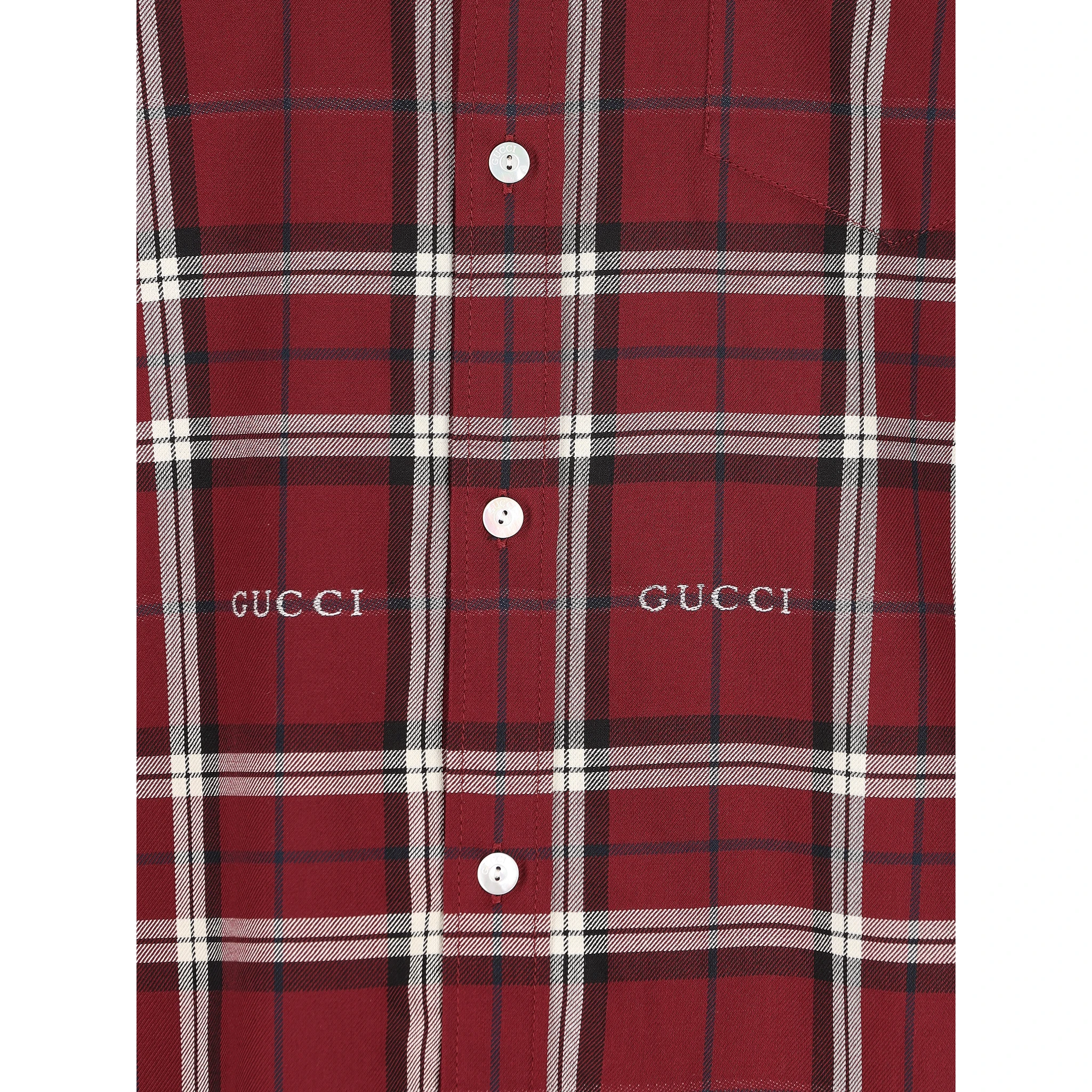 tartan logo overshirt