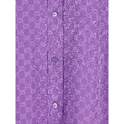 GG jacquard silk shirt