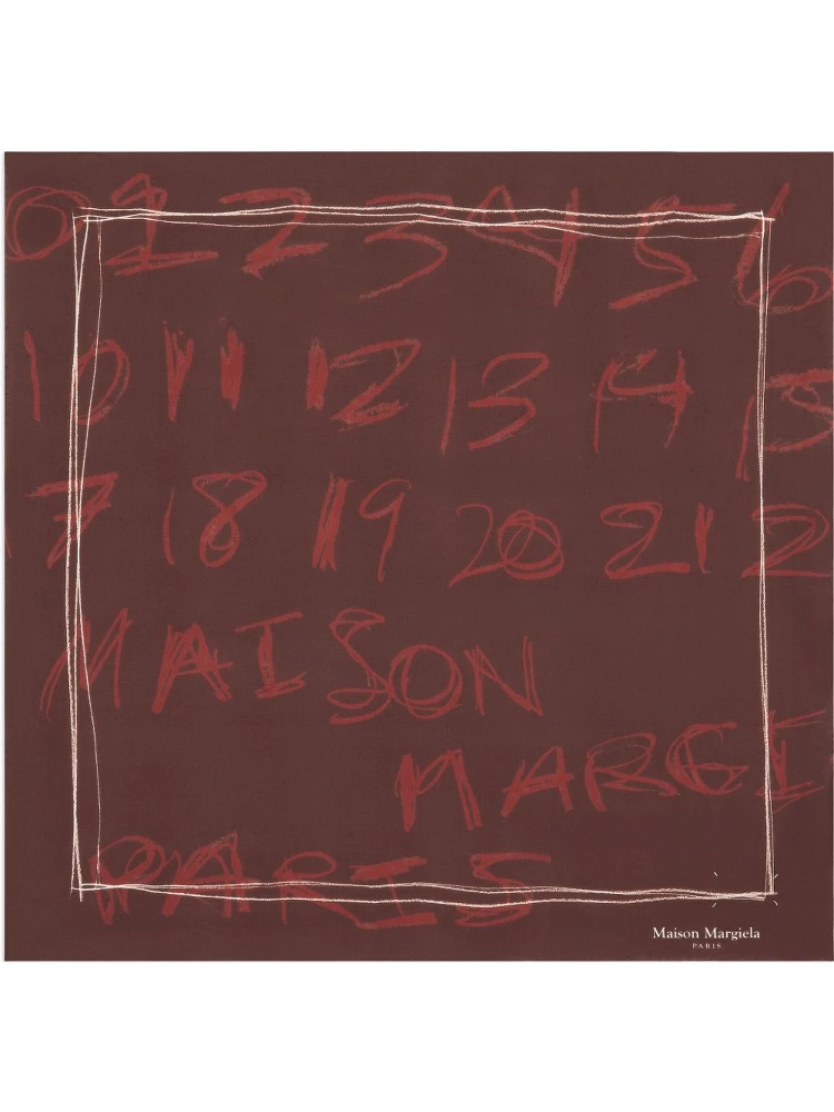 Maison Margiela Scarfs Bordeaux alternative