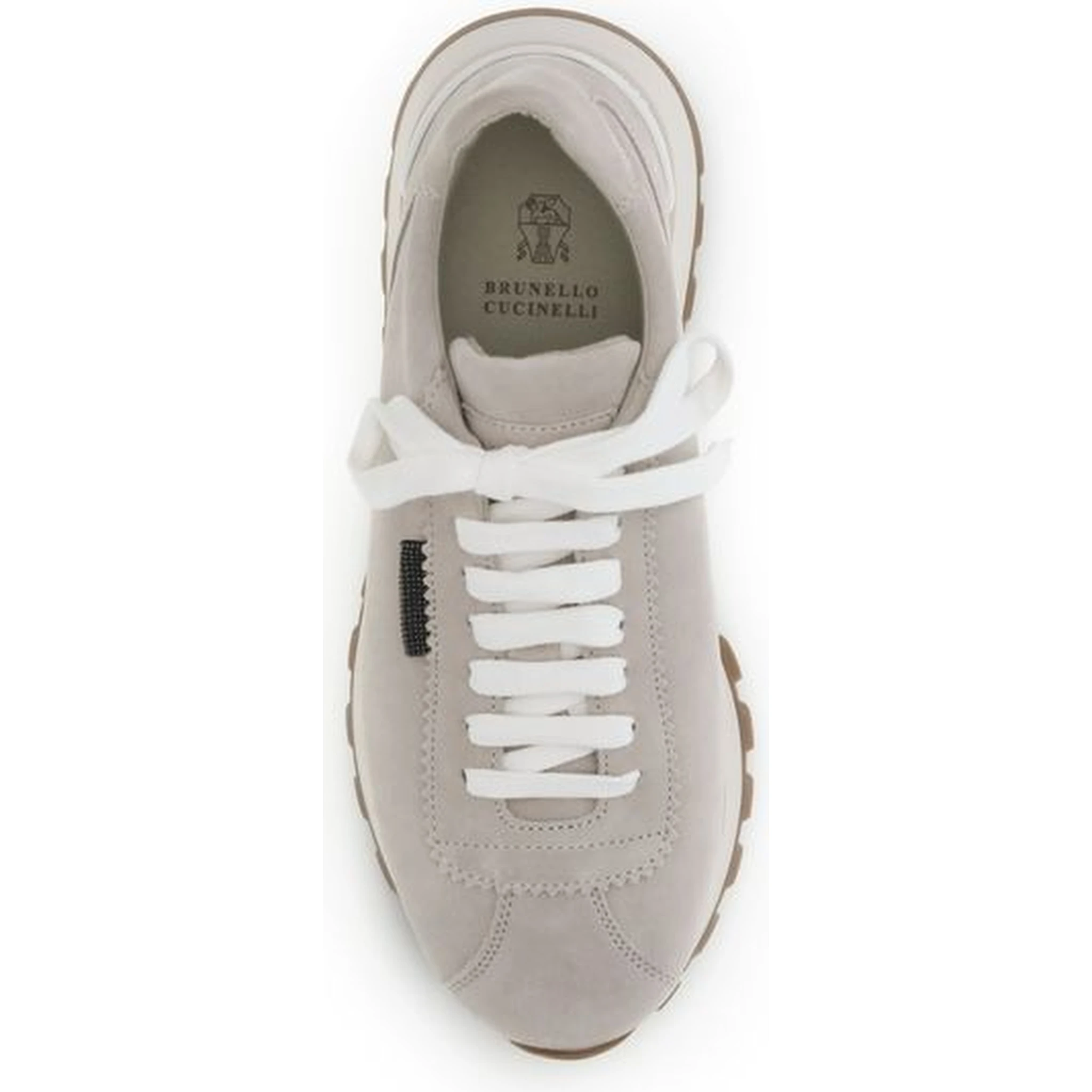 Gray Rubber Platform Sneakers