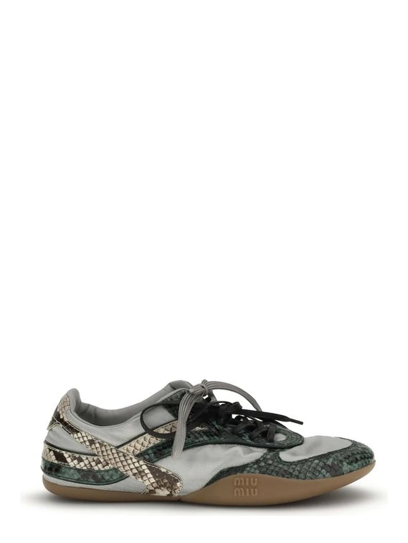 Gray Rubber Athletic Sneakers