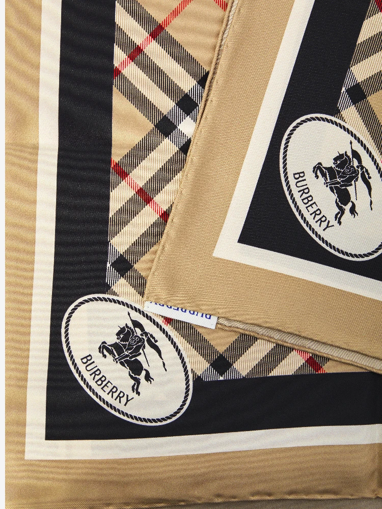 Check silk scarf alternative