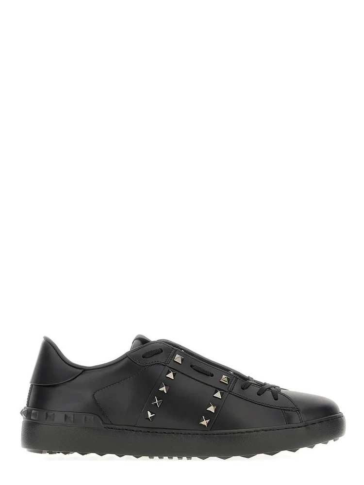 Black Leather Sneakers