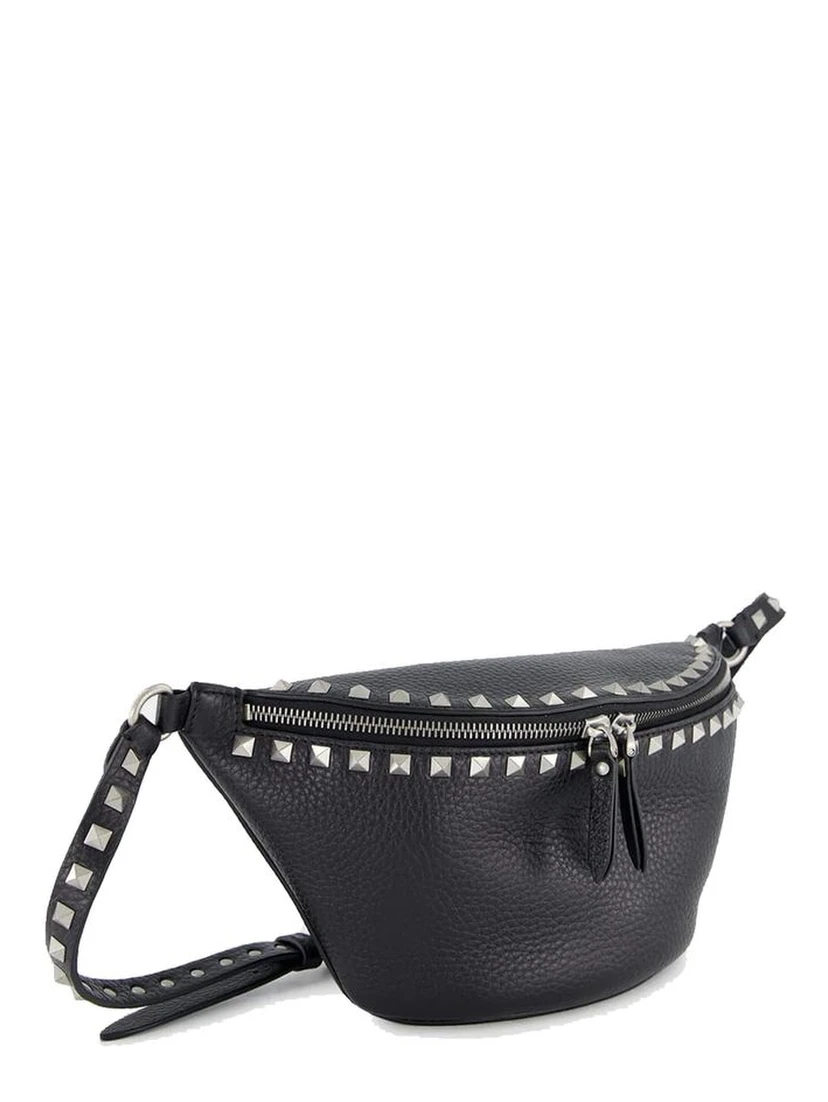 Black Calfskin Belt Bag