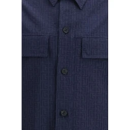 Blue Cotton Shell Jacket