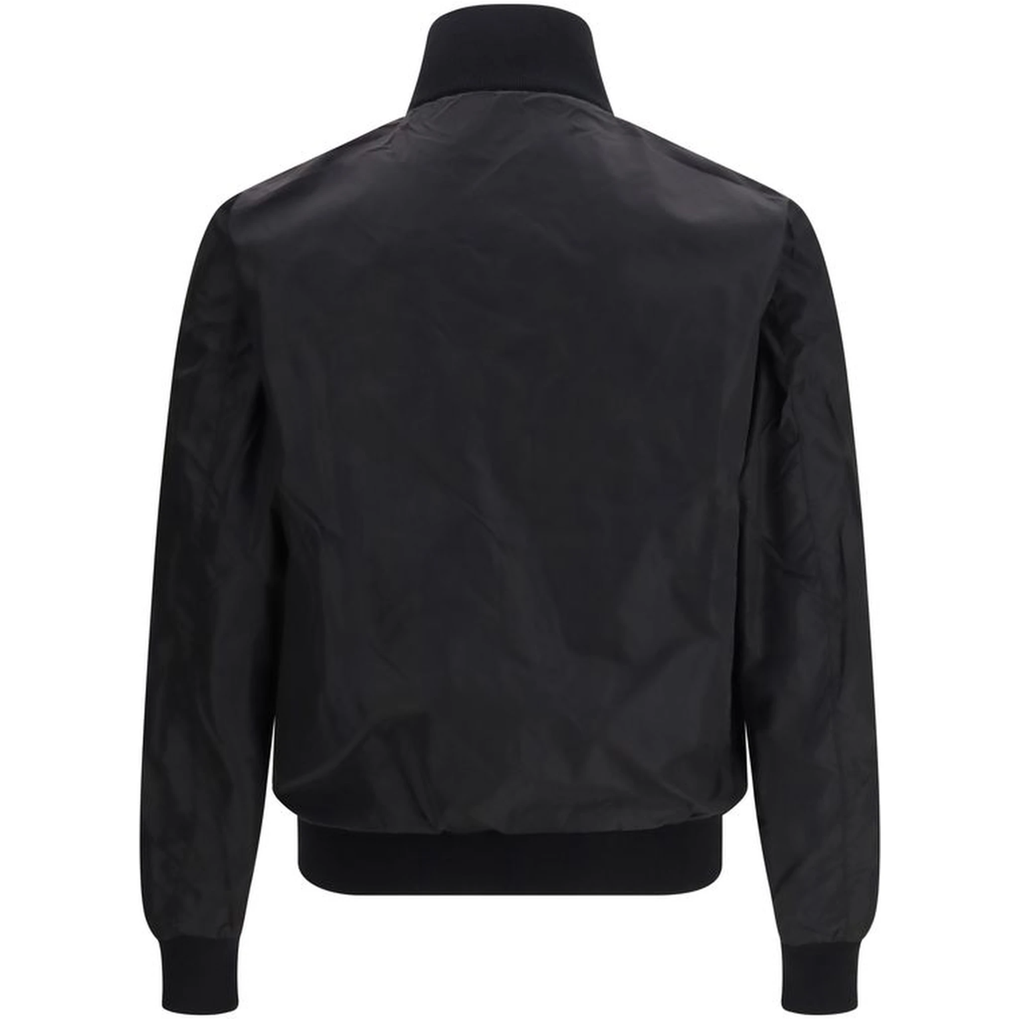 Black Fleece Wool Full-Length Jacket