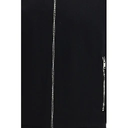 Black Fleece Wool Full-Length Jacket