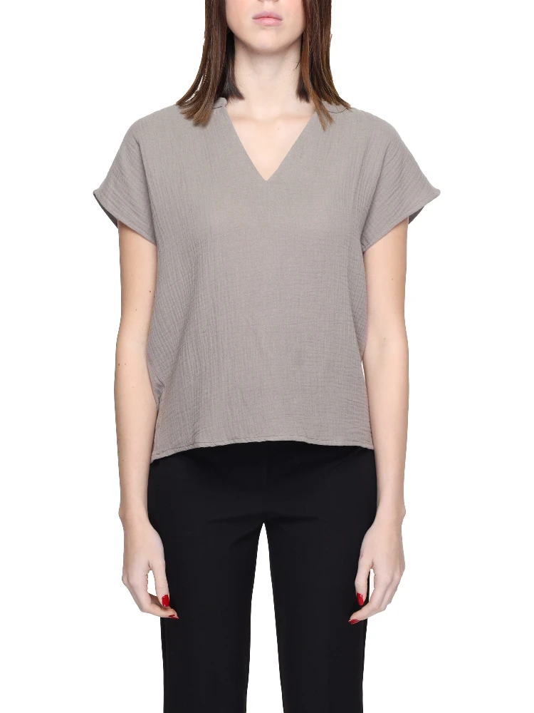 Beige Cotton Blouse