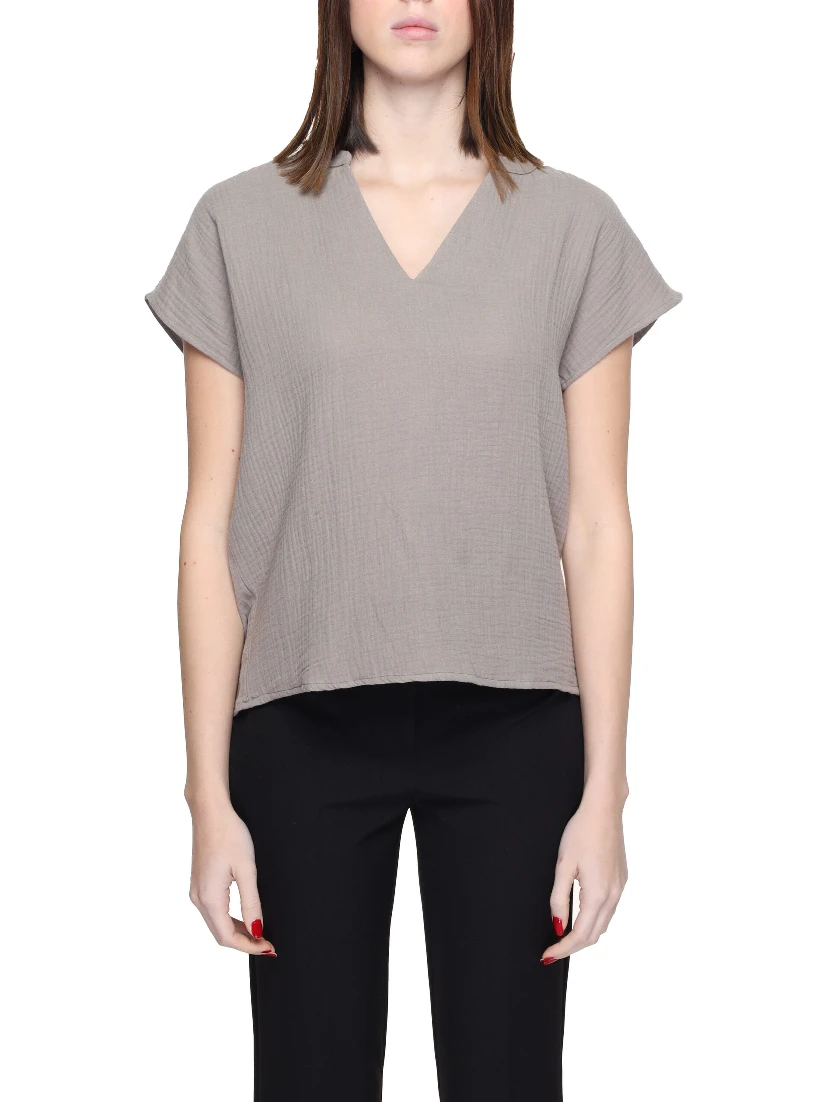 Beige Cotton Blouse
