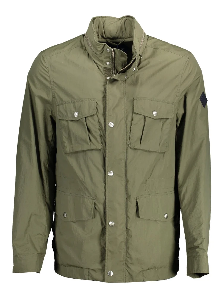Brown Polyamide Shell Jacket