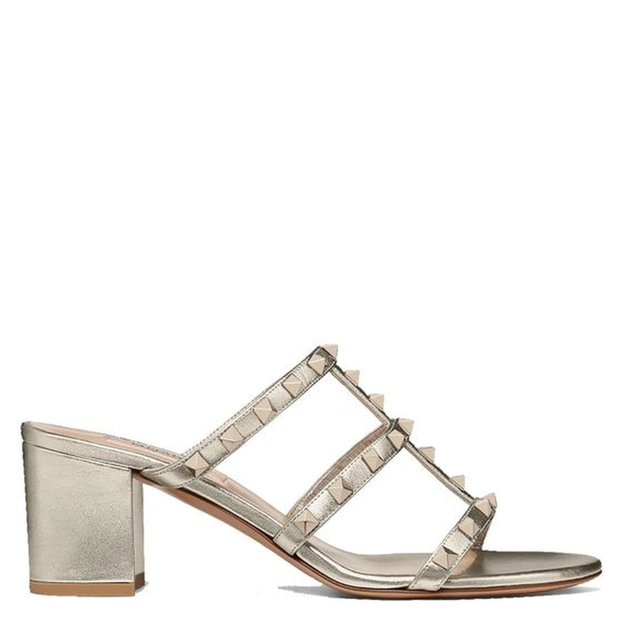 Gold Calfskin Mules