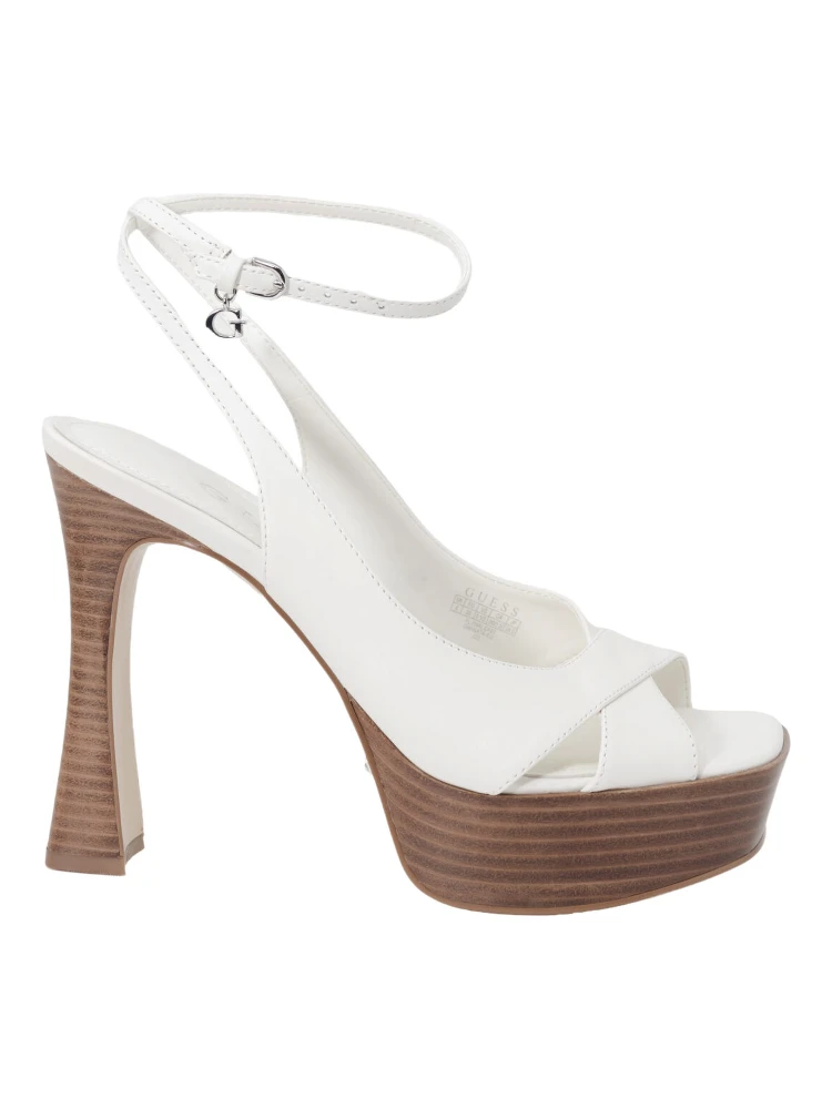 Beige Other Fibres Platform Sandals