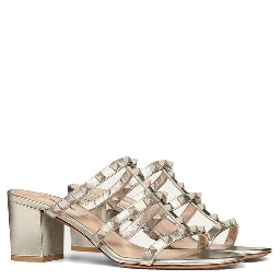 Gold Calfskin Mules