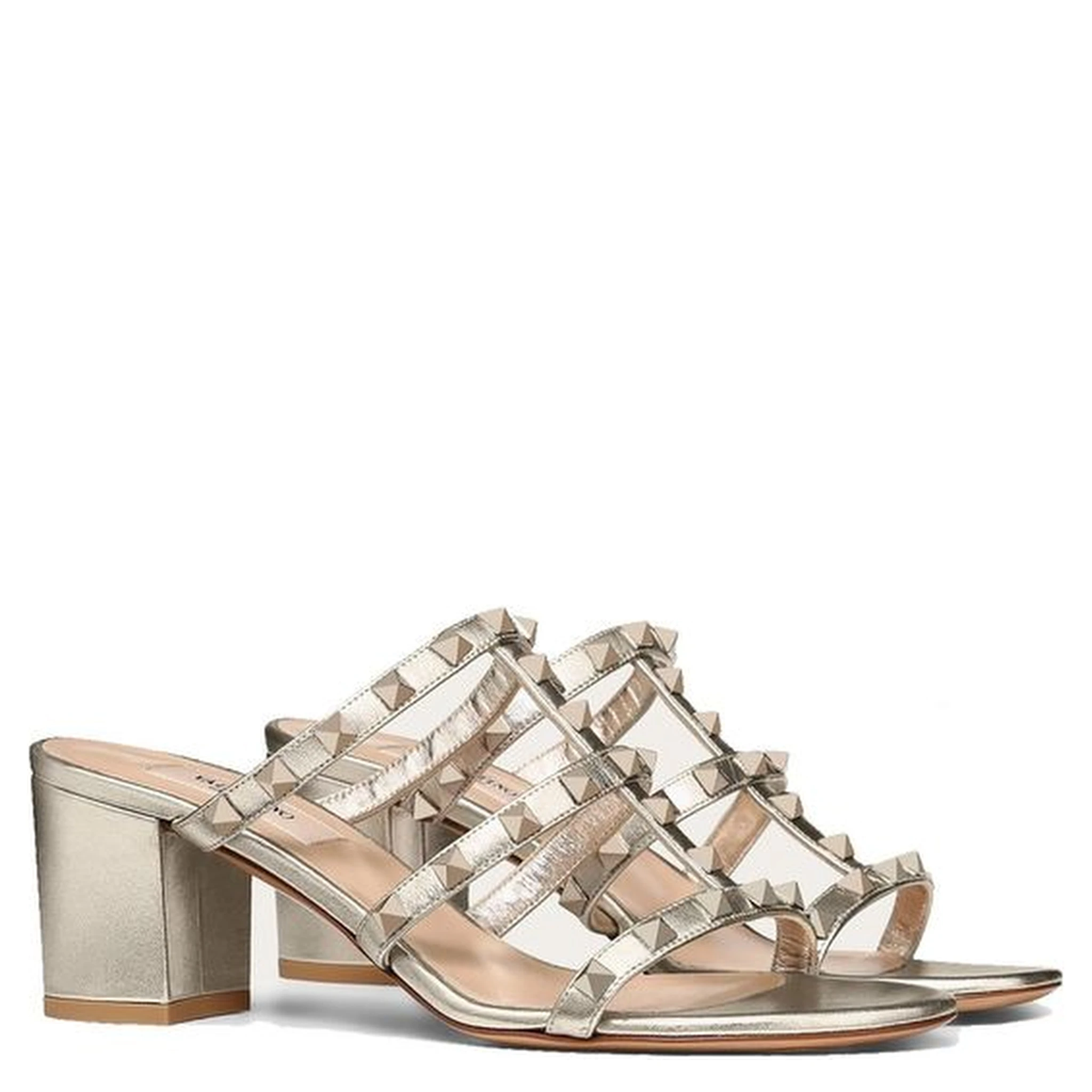 Gold Calfskin Mules