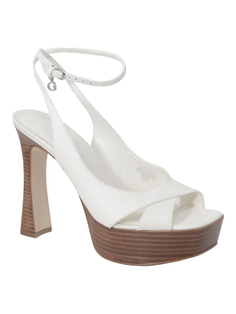 Beige Other Fibres Platform Sandals
