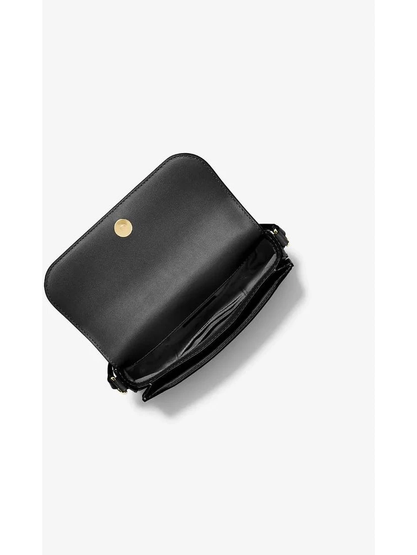 Black Leather Crossbody Bag