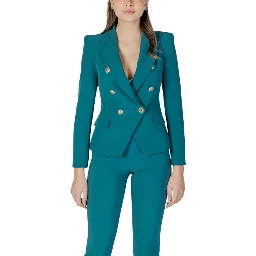 Black Polyester Blazer