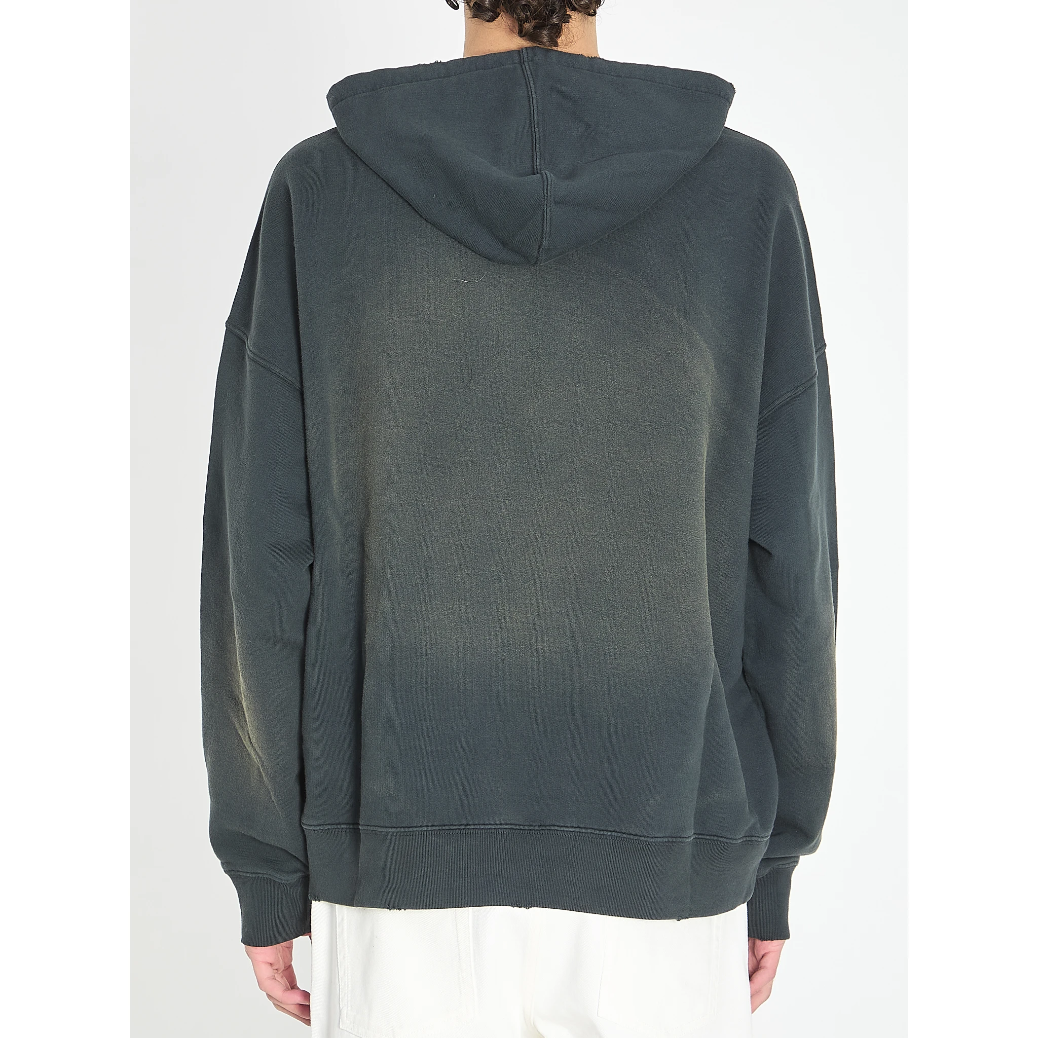Sweatshirt with bleached effect