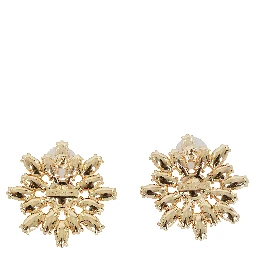 PINK CRYSTAL FLOWER EARRINGS