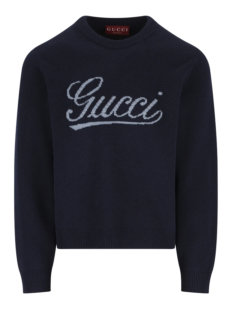 Gucci Logo Intarsia Sweater