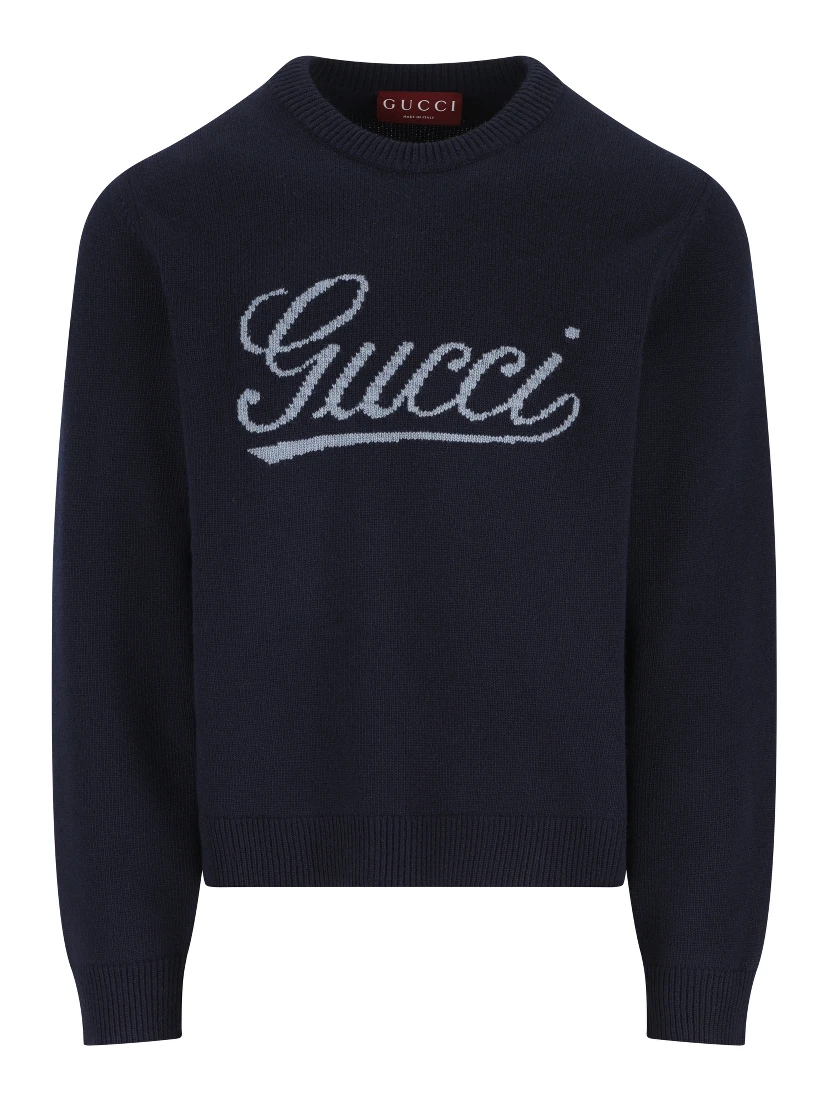 Gucci Logo Intarsia Sweater
