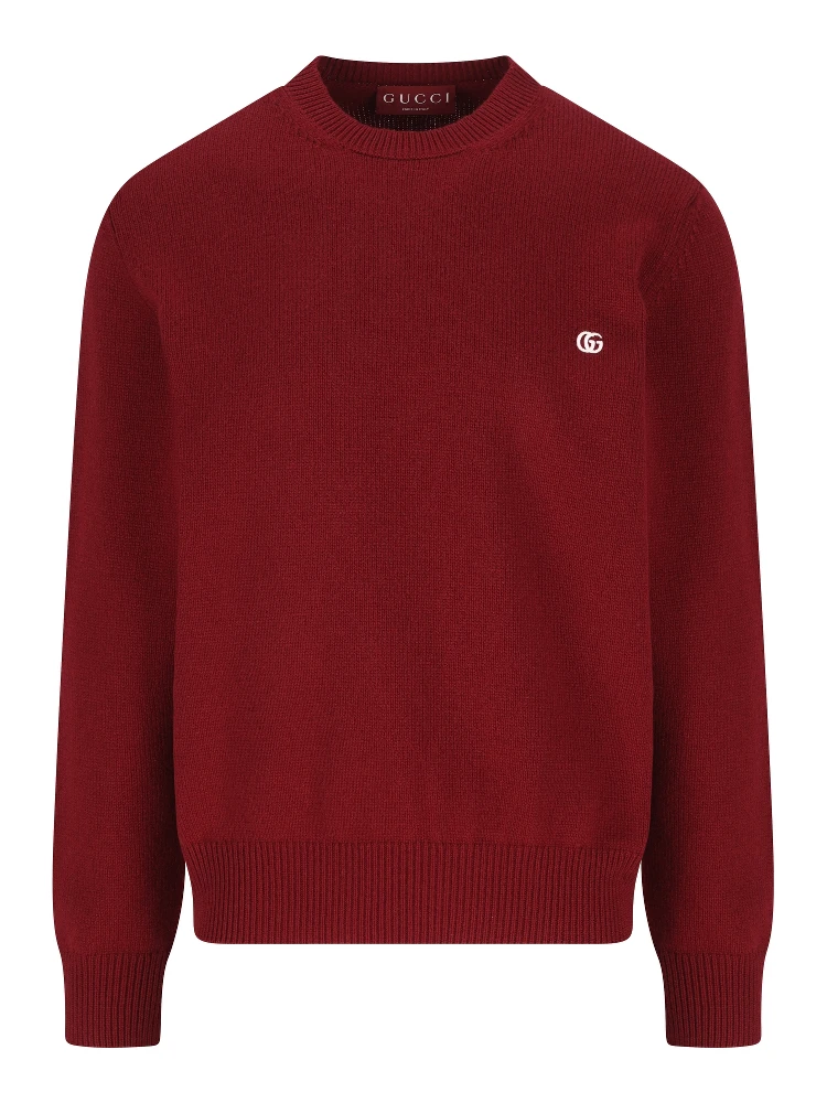 logo-plaque crew-neck sweater