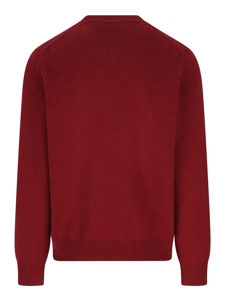 logo-plaque crew-neck sweater alternative