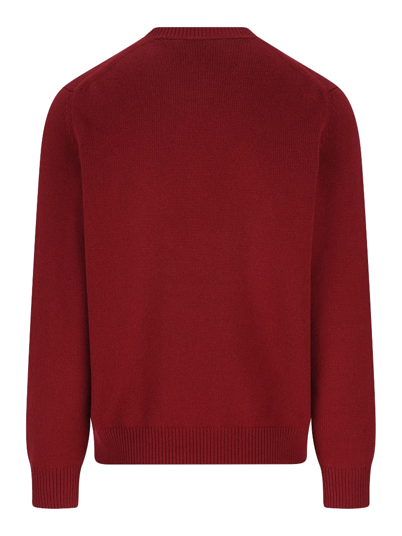 logo-plaque crew-neck sweater