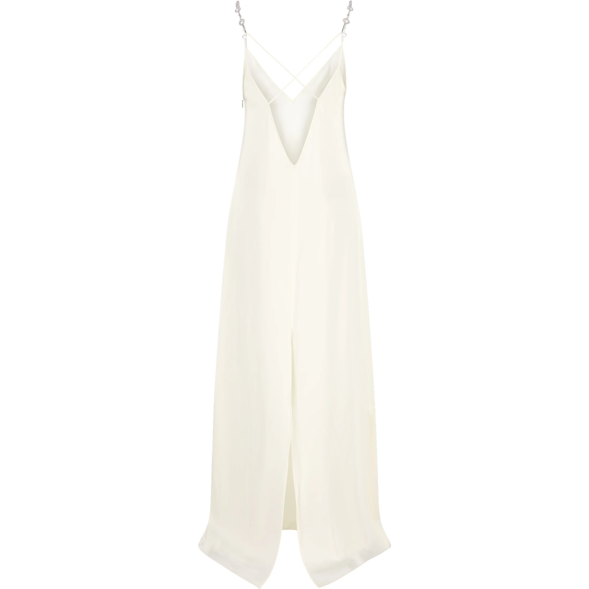 Satin Dress with Bow Detail