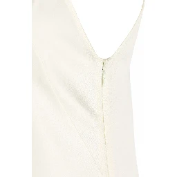 Satin Dress with Bow Detail