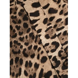 Leopard-print tailored shorts