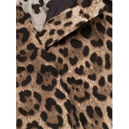 Leopard-print tailored shorts