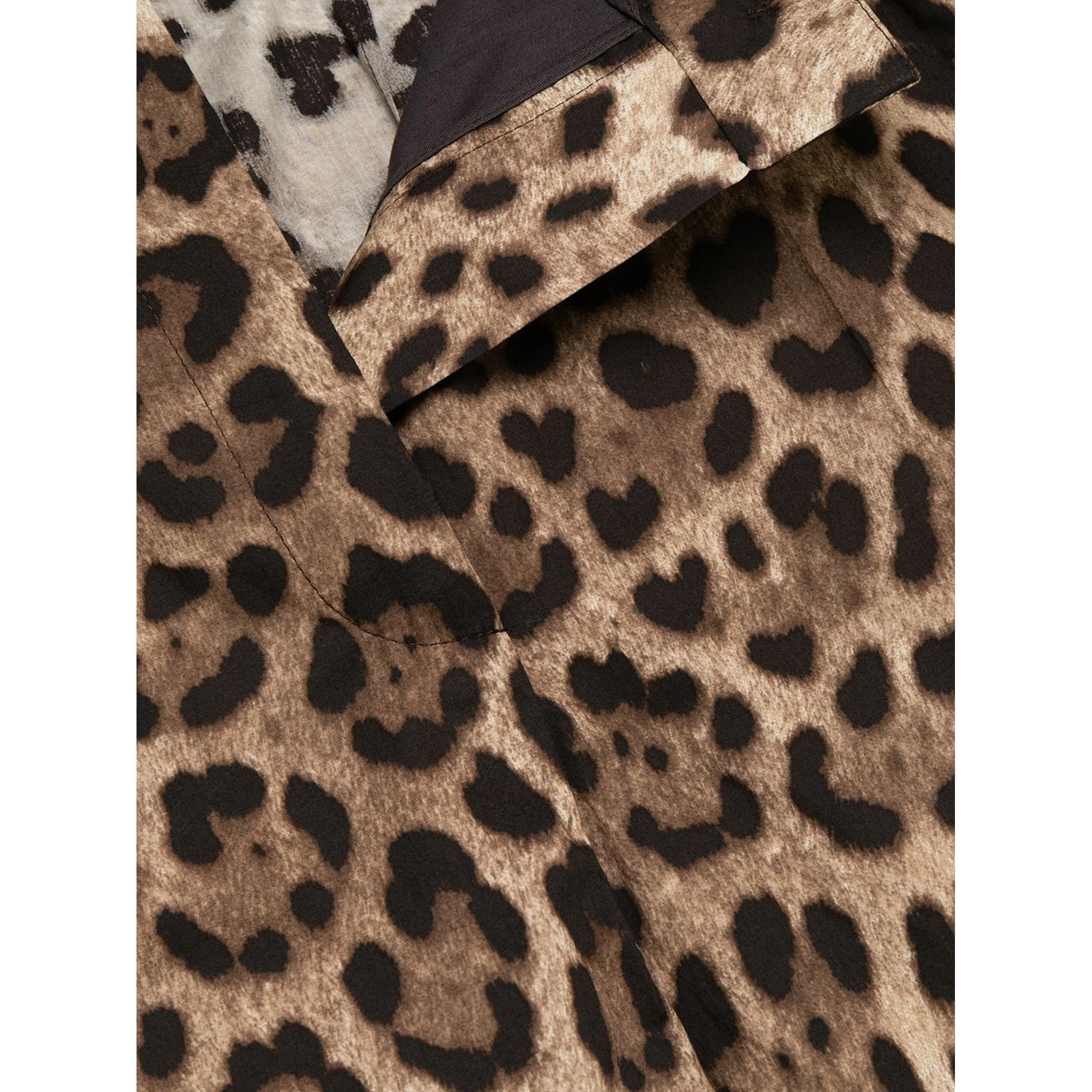 Leopard-print tailored shorts