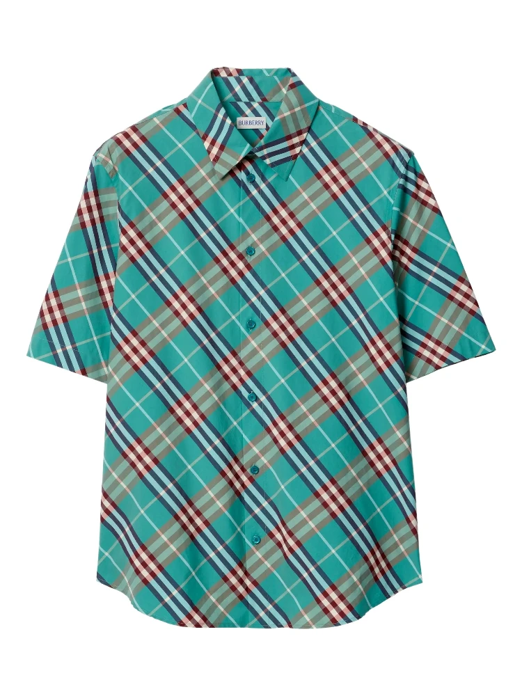 Burberry Shirts Clear Blue