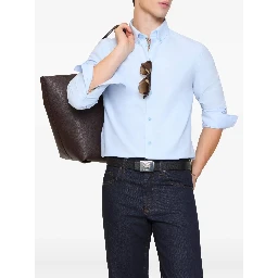 Burberry Shirts Clear Blue